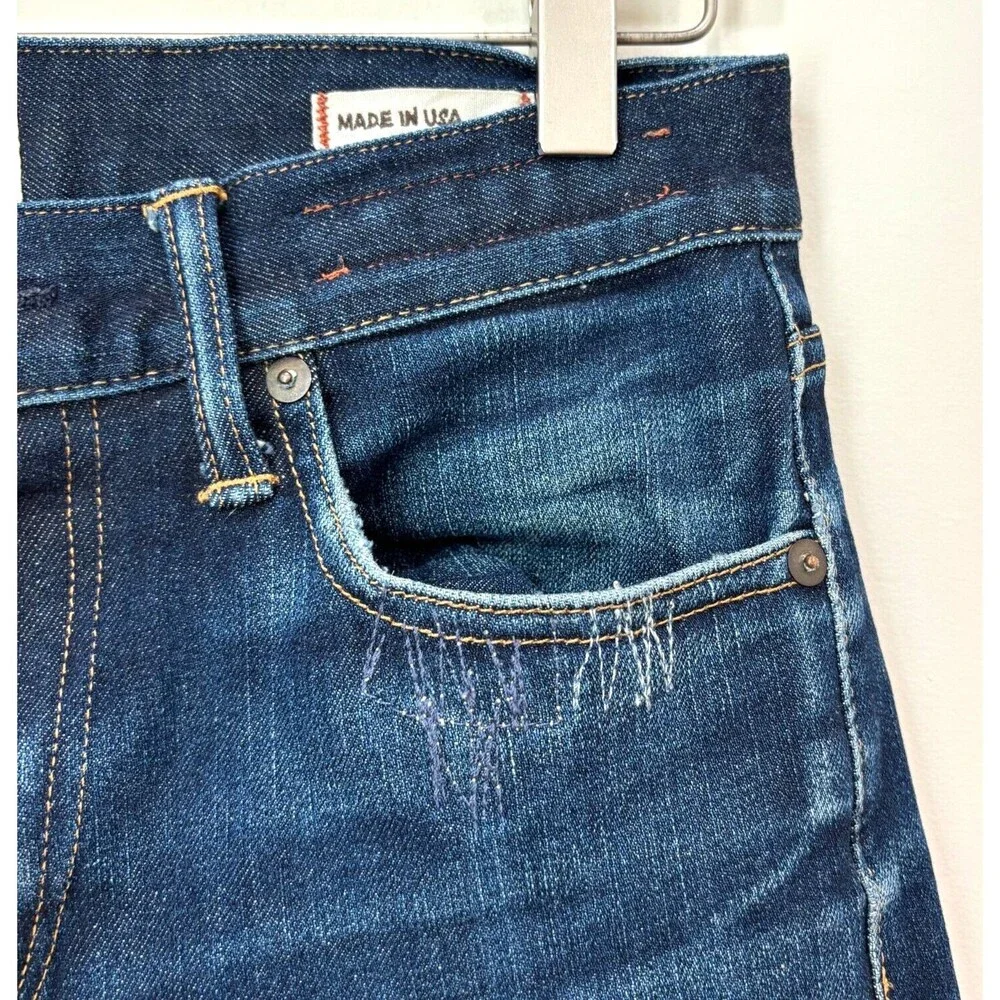 Hiroshi Kato Jeans Mens 28x32 Selvedge Denim Needle Skinny Stretch Raw Wash